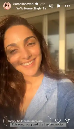 Kiara Advani's Instagram story