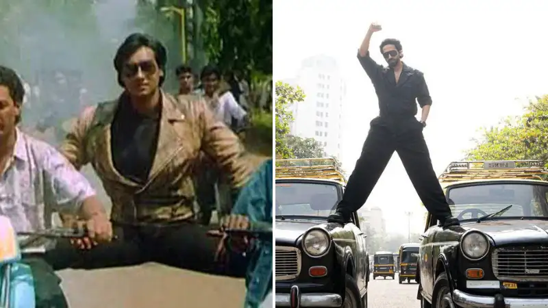 Ayushmann Khurrana copies Ajay Devgn's iconic pose, gives him 'An Action Hero' tribute. See pic