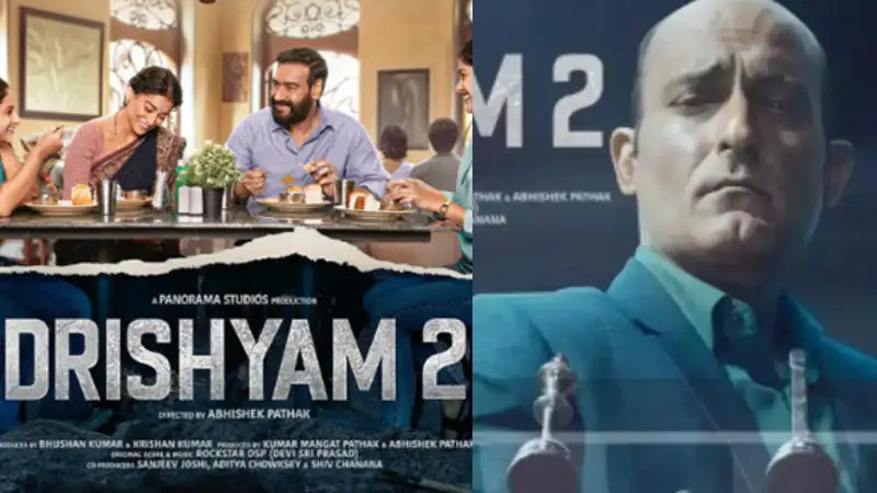 Ajay Devgn, family try to evade Akshaye Khanna's investigation in Drishyam 2 title track. Watch