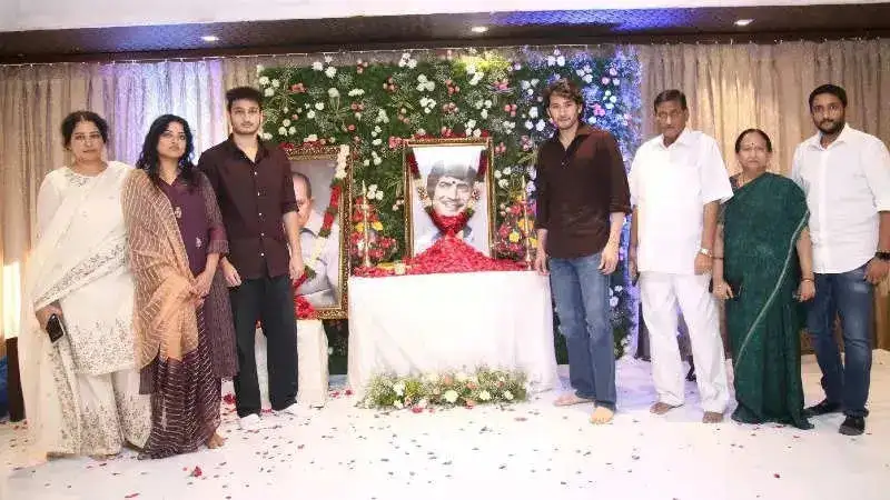 Mahesh Babu holds prayer meet for late father Krishna