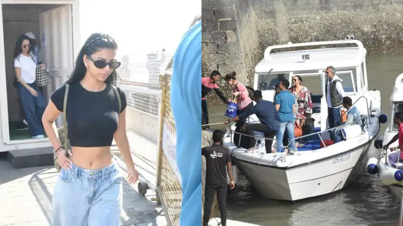 Suhana Khan, Gauri Khan look uber-stylish as they return from Alibaug after New Year celebration