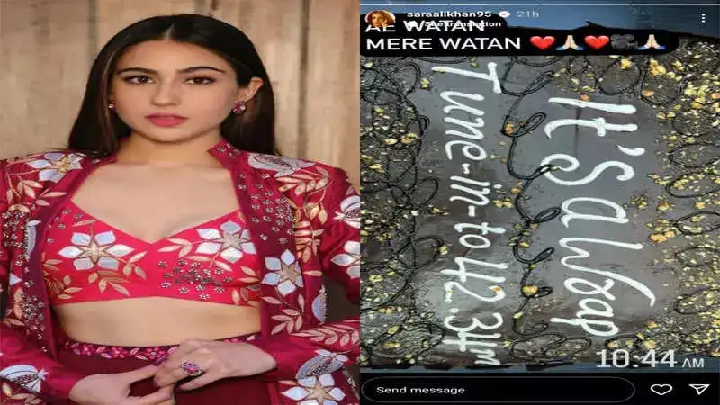 Sara Ali Khan wraps the shoot of her upcoming film ‘Ae Watan Mere Watan’