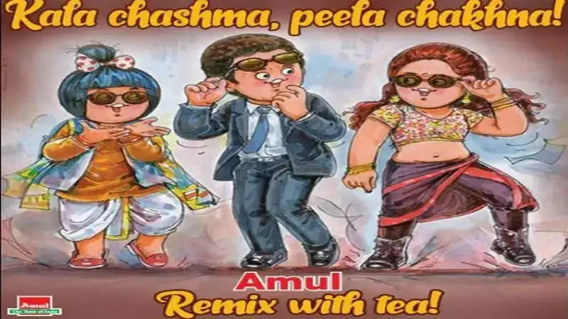 Amul drops a cool artwork to Sidharth and Katrina’s ‘Kala Chashma’