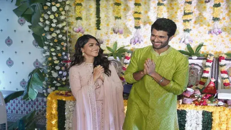 Mrunal Thakur to have a working birthday on the sets of Telugu movie VD13 with Vijay Deverakonda