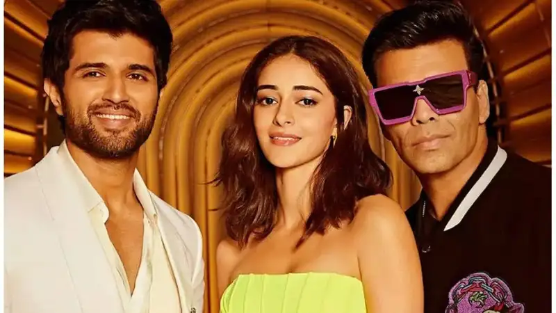 Ananya Panday caught flirting with Vijay Deverakonda, KJo asks to stop hitting on him