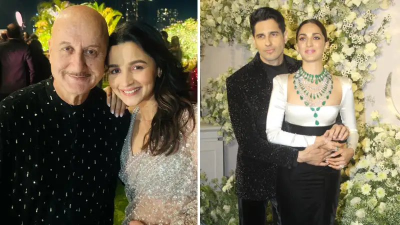 Anupam Kher shares inside pic with Alia Bhatt from Kiara, Sidharth's wedding reception, pens heartfelt note