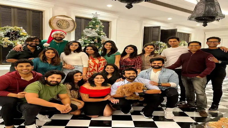 Ram Charan and his wife Upasana hold a magnificent Christmas celebration in Hyderabad