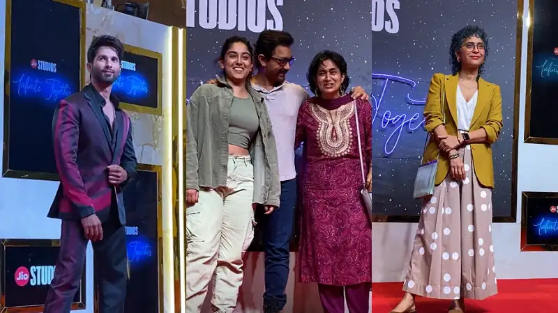 Shahid Kapoor, Aamir Khan-Kiran Rao attend Mumbai event in their stylish best avatars. See all pics