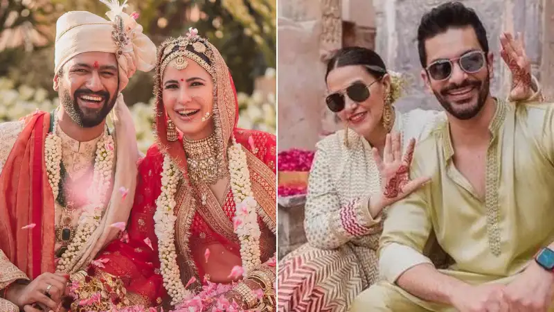 Here is how Neha Dhupia, Angad Bedi prepped for Katrina Kaif, Vicky Kaushal's wedding a year back