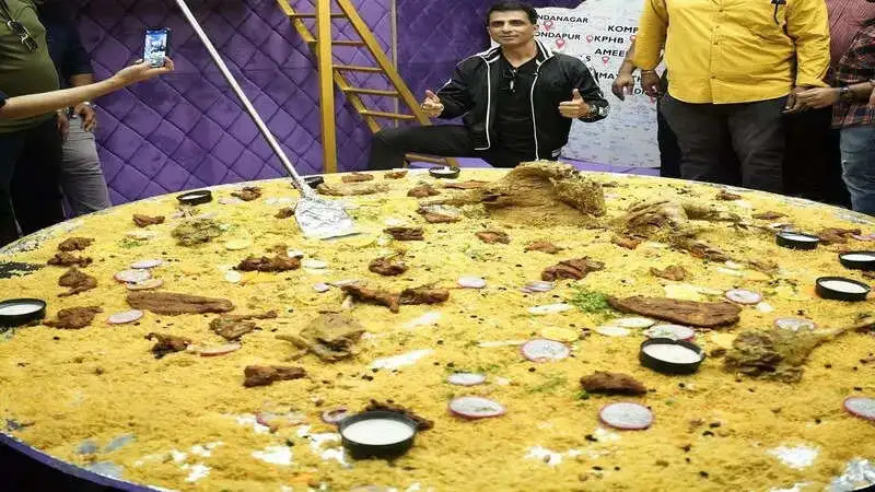 Sonu Sood launched India’s biggest mandi plate named after him