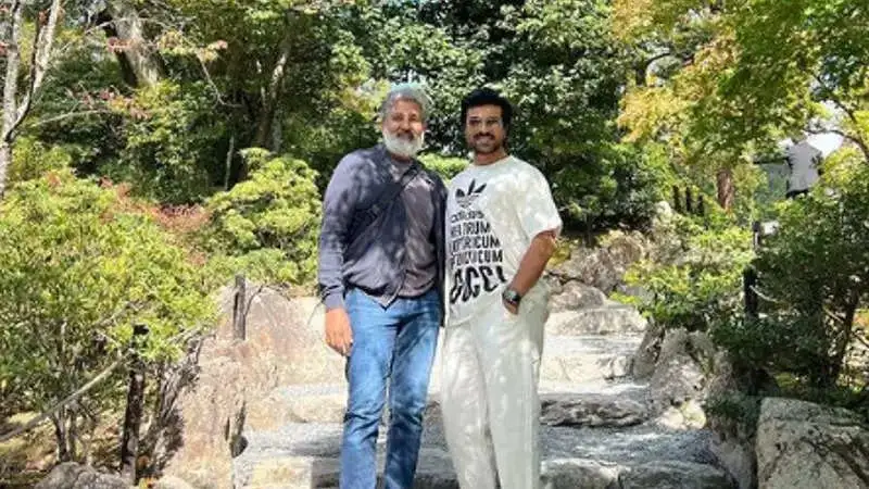 Ram Charan drops new pictures with Rajamouli and Jr. NTR from Japan