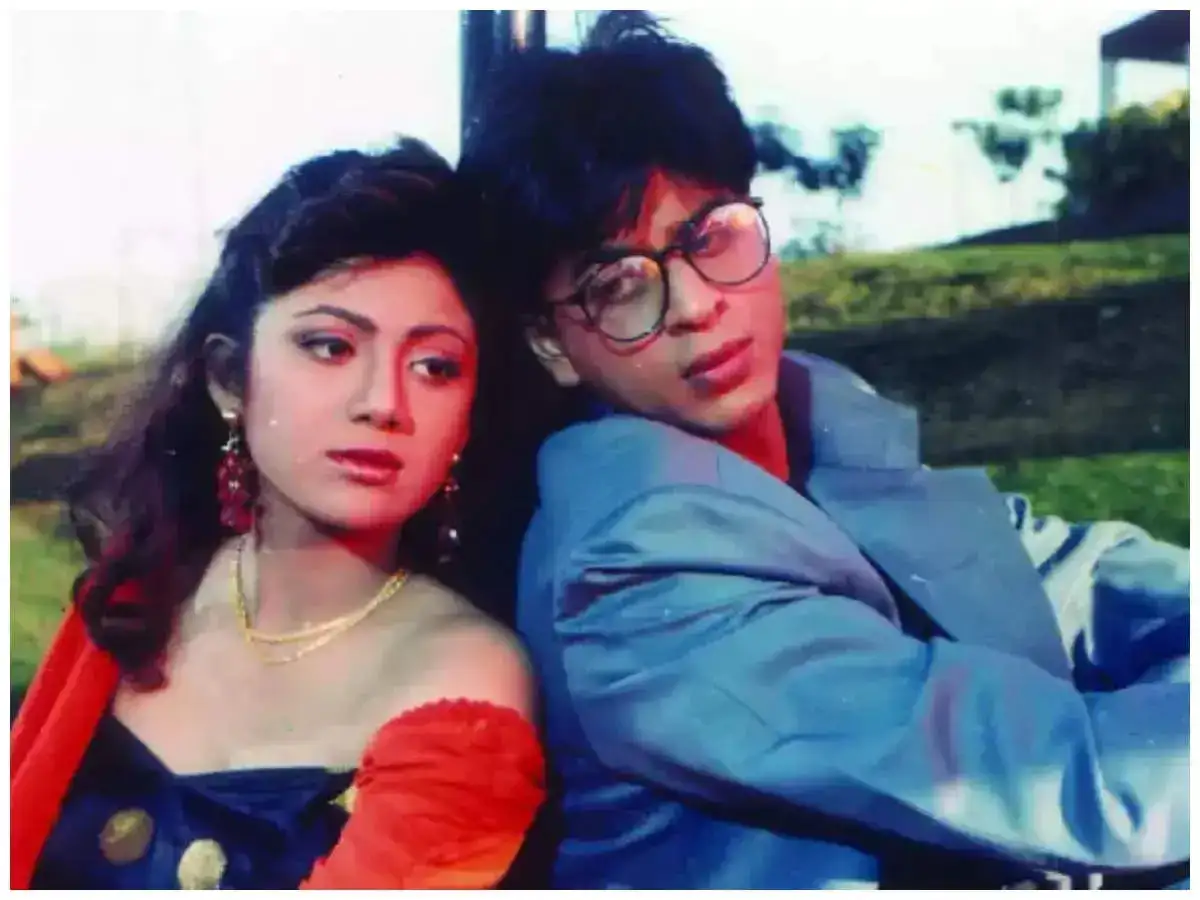 A still from Baazigar featuring Shah Rukh Khan and Shilpa Shetty