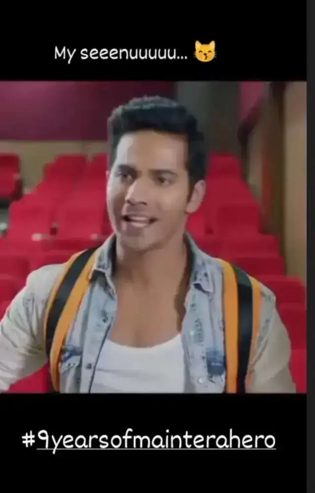 Varun Dhawan #9yearsofMainTera Hero.