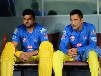 ms dhoni and suresh raina.