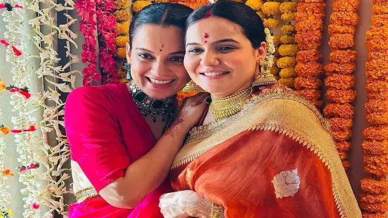 Kangana Ranaut posts inside pictures from he sister-in-law Ritu Ranaut’s god bharai; See here