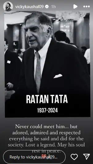 Vicky Kaushal about Ratan Tata