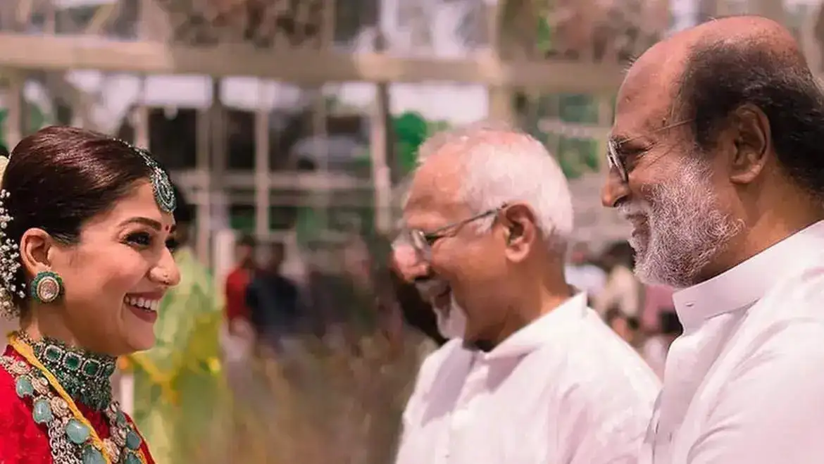 Nayanthara with Rajinikanth and Mani Ratnam