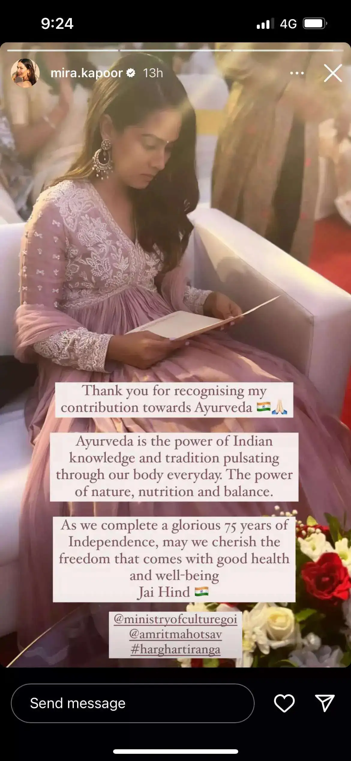 mira kapoor ayurveda fin