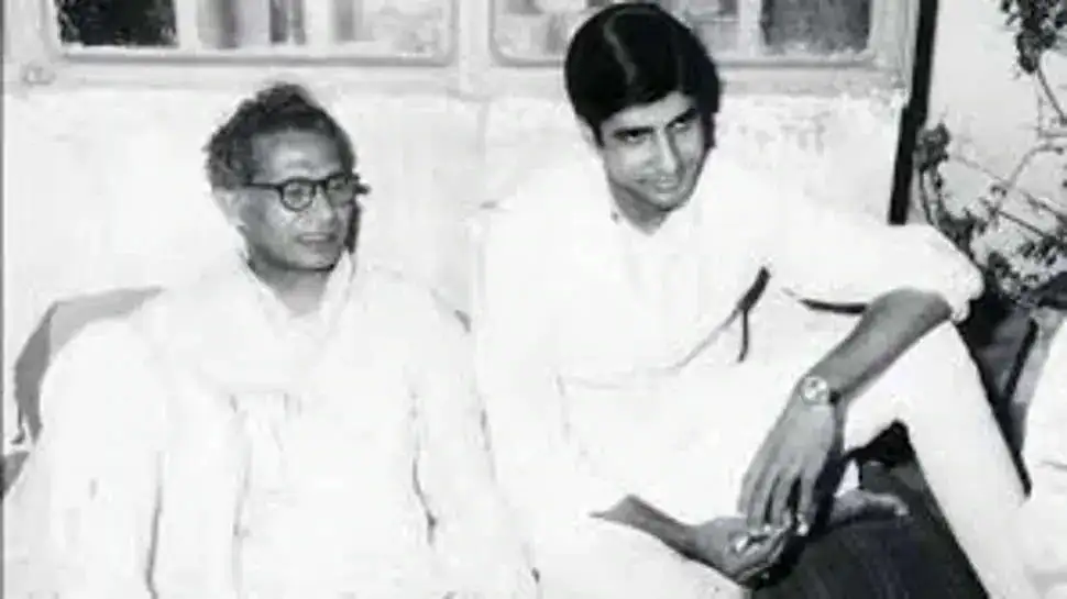 amitabh bachchan and harivansh rai bachchan.