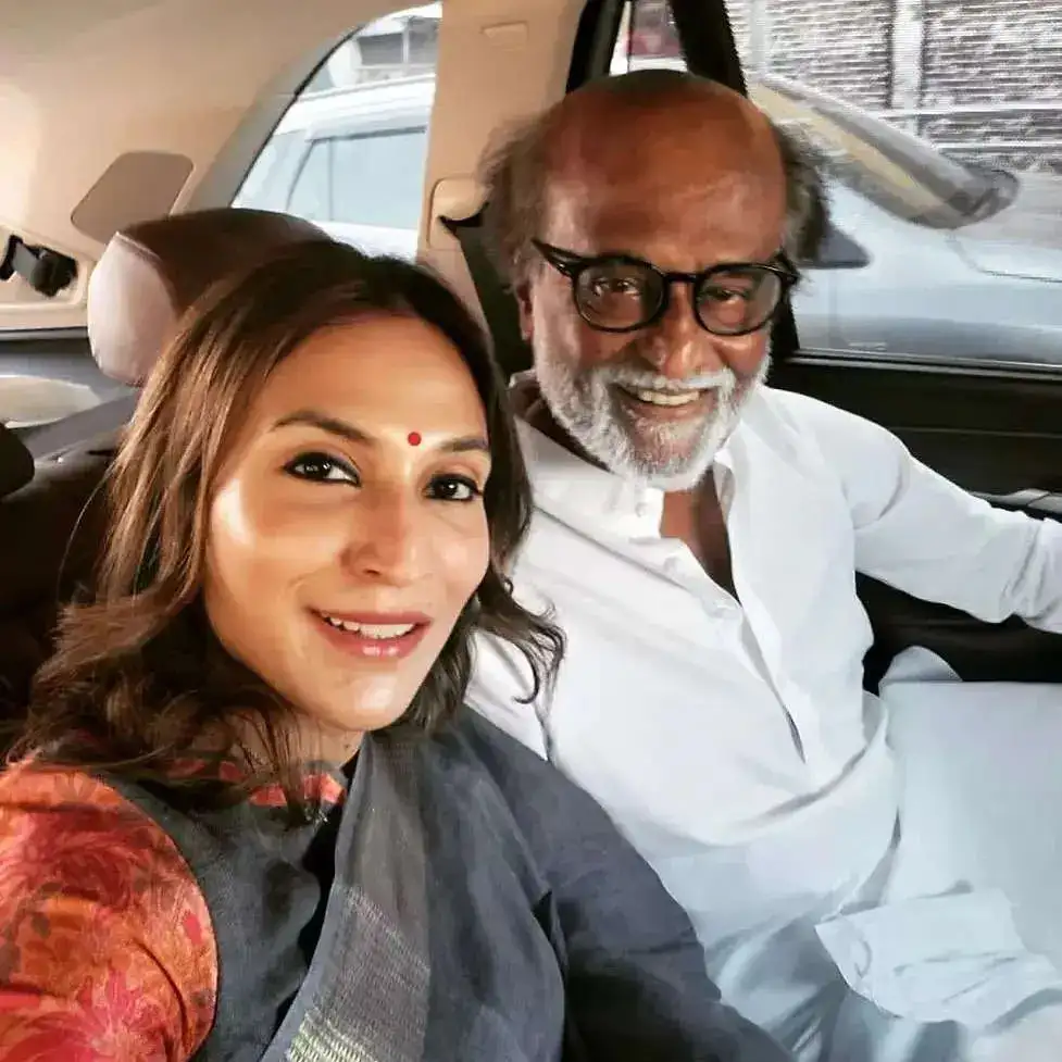 Rajini and Aishwaryaa rajini