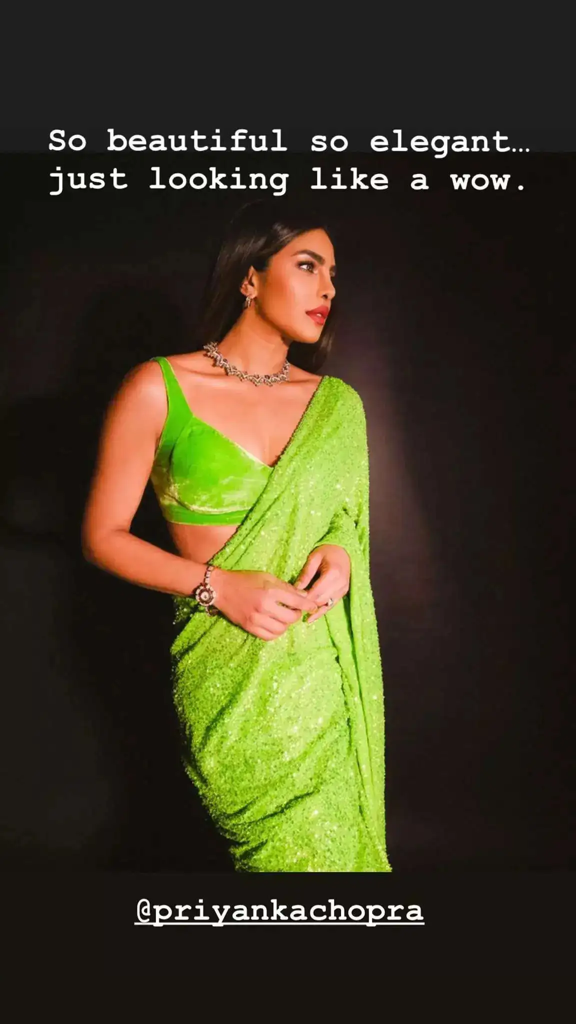 priyanka chopra in saree