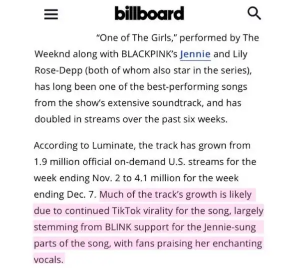 blackpink jennie news by billboards