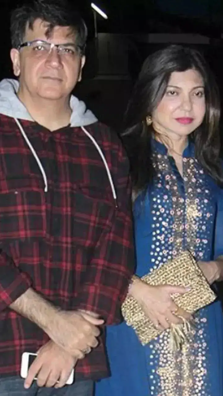 Alka Yagnik and husband