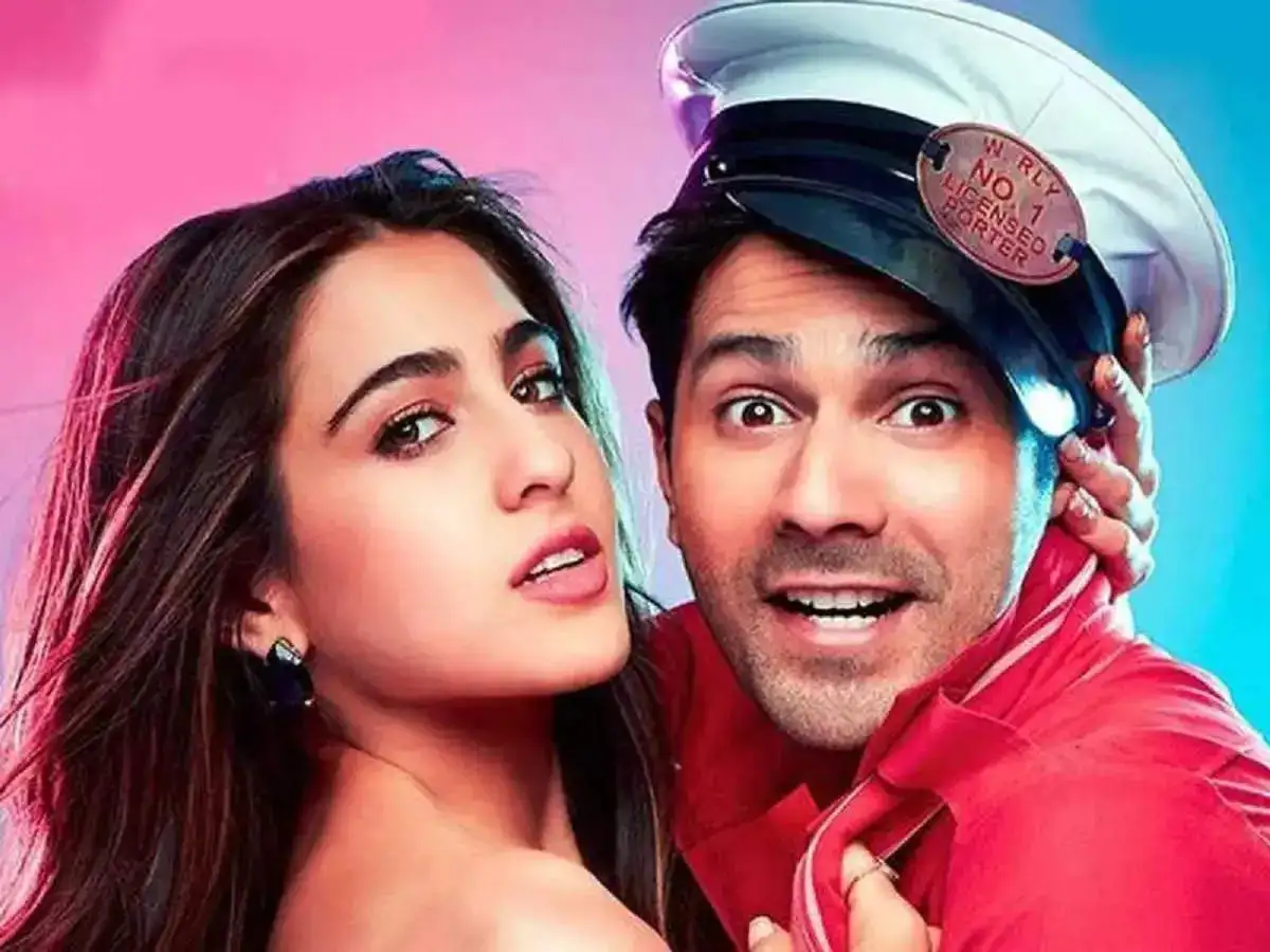 Sara Ali Khan and varun dhawan.