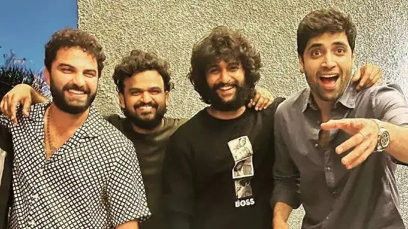 Adivi Sesh shares a 'HIT' photo with Nani, Vishwak Sen and Sailesh Kolanu