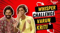 Varun Dhawan & Kriti Sanon play WHISPER CHALLENGE 😂 | Bhediya | Gaurav